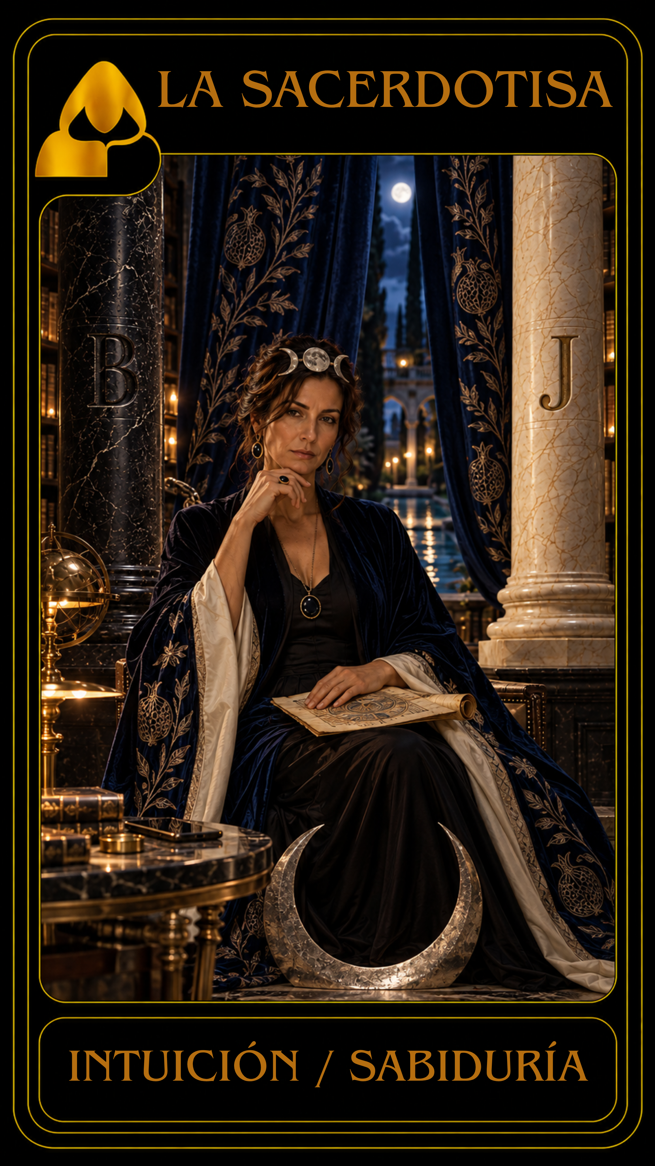 La Sacerdotisa Tarot Andrés de la Riviera